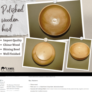 9af1cea4-a4eb-4fd6-8fdd-44b77d7993a8 Polished Wooden Bowl for soup and Salad
