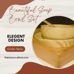 dsfdsfdsfsdf (1) Beautiful Soup Bowl Set, Imported American wood design for Gift